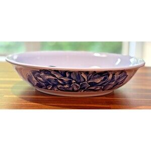 Caskata 100% Melamine Blue Peony 13" Pasta Serving Bowl Nautical Coastal Blue